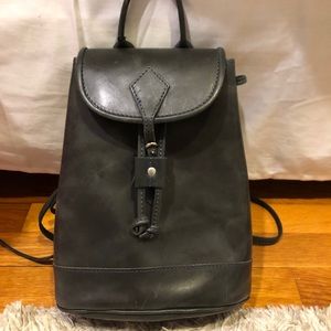 Leather Brandy Melville backpack